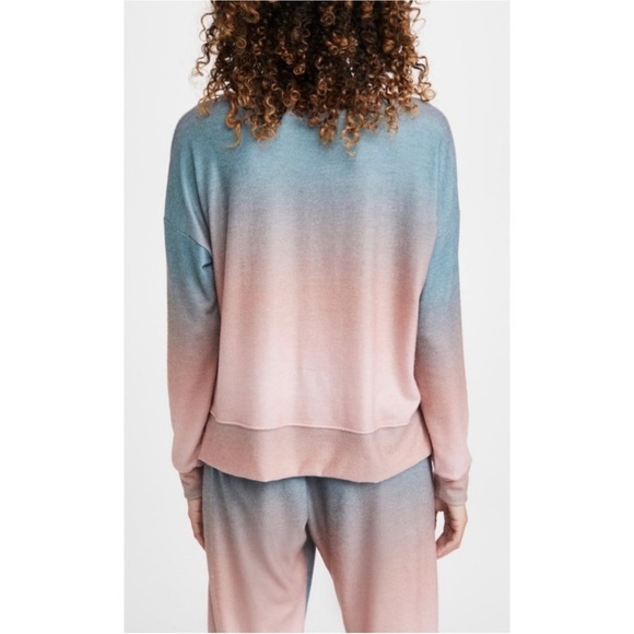 Onzie crew pullover sweatshirt beach balm ombré hi low - Picture 5 of 11